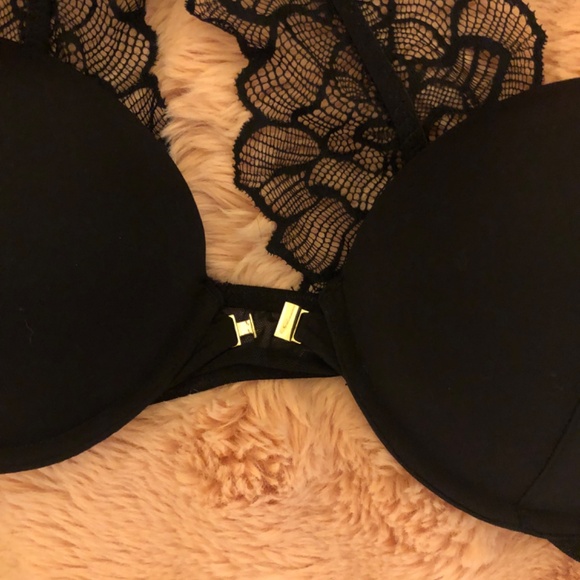 Like New Sexy black with lace back push up bra hook in front AdoreMe - Picture 4 of 4